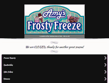 Tablet Screenshot of amysfrostyfreeze.com